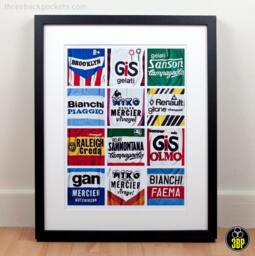 Iconic Vintage Cycling Jersey Details Print - thumbnail 1