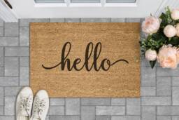 Hello Doormat - Welcome Door Mat Fall Doormat Spring Summer Cute - thumbnail 1
