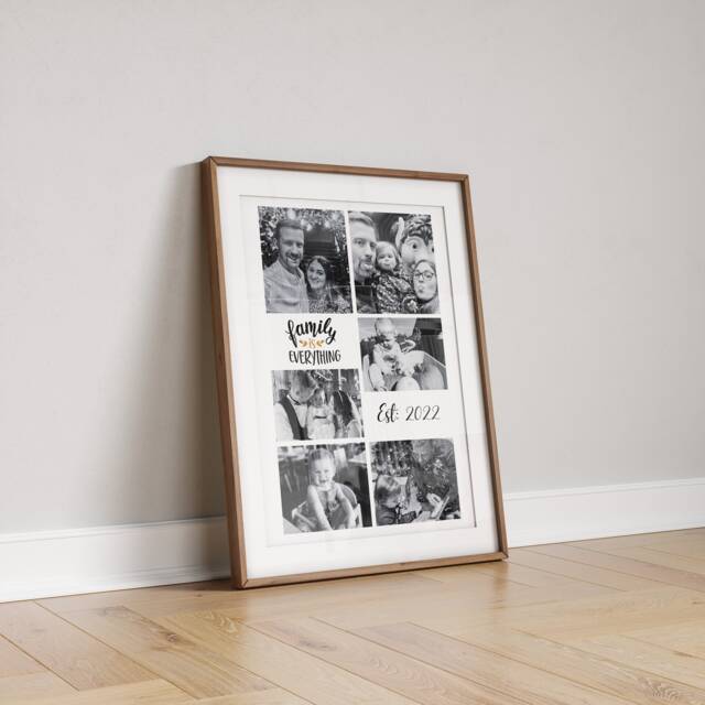 Personalised Family Photo Collage Print Sentimental Home Decor - image 1