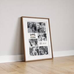 Personalised Family Photo Collage Print Sentimental Home Decor - thumbnail 1