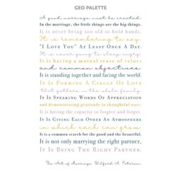 The Art Of Marriage Quote Short Version By Wilferd Peterson, Wedding Poem Print - thumbnail 2