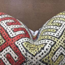 Vintage Turkish Kilim Pillow Cover, Handwoven Ethnic Throw, 20x20 - thumbnail 2