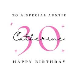 Auntie 30Th Birthday Candle Sticker Stickers Label Labels Aunties - thumbnail 4