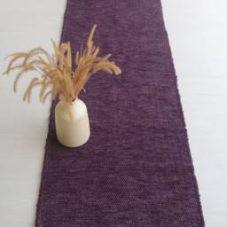 Runner Rug Purple 200 cm, Hallway Rug, Kitchen Runner Bathroom Cotton Bohemian Couloir Tapis - thumbnail 4
