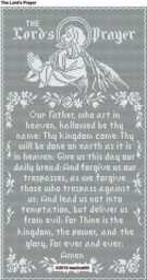The Lord's Prayer Thread Filet Crochet Wall Hanging Pattern - thumbnail 2