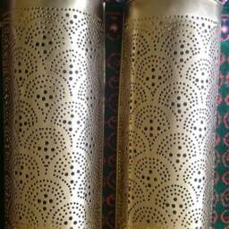 2 Handmade Moroccan Brass Wall Sconce Home Decor Light - thumbnail 4