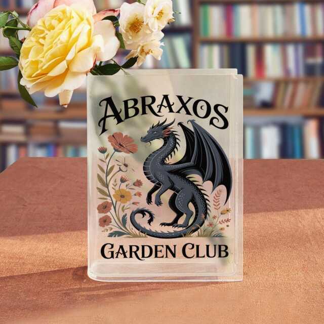 Abraxos Garden Club Book Vase, Throne Of Glass Inspired Dark Fantasy Acrylic Floral Dragon Room Decoration, Bookish Gift - image 1