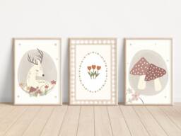 Set Of 3 Classic & Traditional Woodland Prints - Prints Only - thumbnail 1