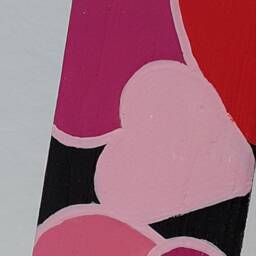 Hearts A Flutter Valentine Hand Painted Wood Mirror - thumbnail 2