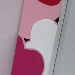 Hearts A Flutter Valentine Hand Painted Wood Mirror - thumbnail 3