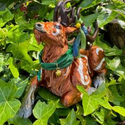 Night Elf Forest Green Druid Stag 3D Printed Figure 16cm - thumbnail 3