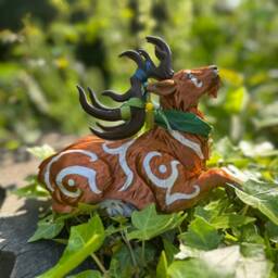 Night Elf Forest Green Druid Stag 3D Printed Figure 16cm - thumbnail 2