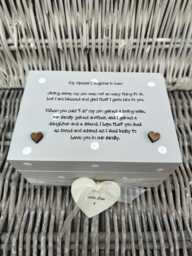 Personalised Box Special Daughter in Law Gift Any Name.. Birthday Present Christmas Trinket Jewellery Box