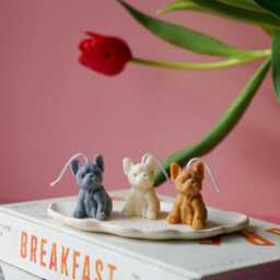 French Bulldog Candle Vegan Soy Wax, Dog Lover Gift - thumbnail 2
