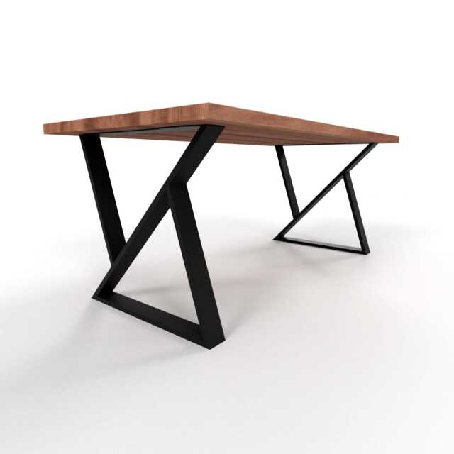 Handcrafted Z-Shaped Table Legs Modern Steel Dining Base, N102 - image 1