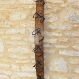 Wooden Oak Wine Barrel Stave Rack - 6 Bottle Holder - thumbnail 4