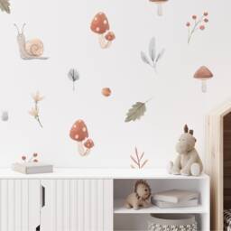 Woodland Nursery Wall Decals Forest Stickers, PVC-Free - 44 Decals - thumbnail 2
