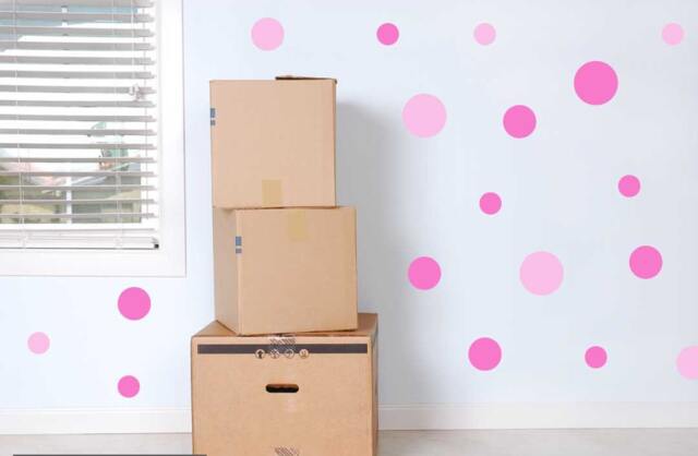 Full Colour Set Of Pink Polka Dot Spot Wall Sticker Nursery Baby Room Girls Kids Bedroom Spots