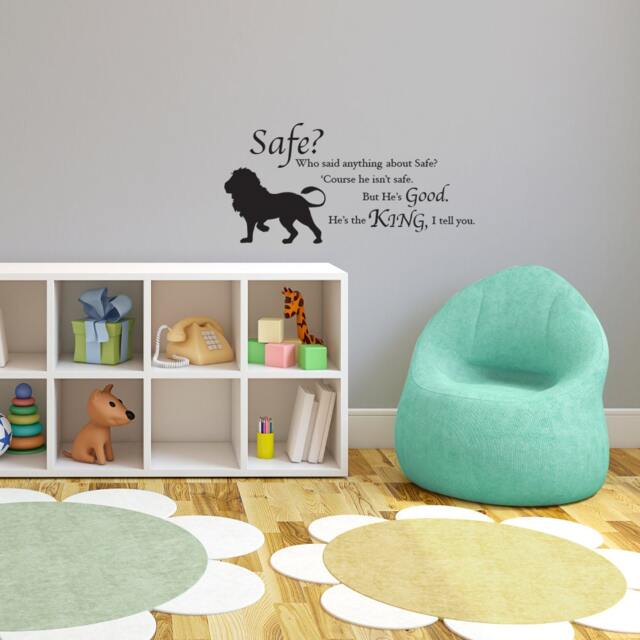 Aslan Wall Decal - Chronicles Of Narnia Quote, Kids Room Decor - image 1
