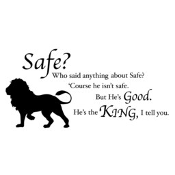 Aslan Wall Decal - Chronicles Of Narnia Quote, Kids Room Decor - thumbnail 2