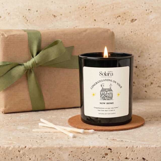 Congratulations On Your New Home Candle Gift, Housewarming Keepsake For New House Owner - image 1