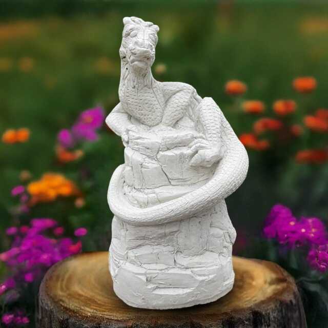 Gothic Dragon Statue Concrete Sculpture Cement Animal Figurine Outdoor Ornament Front Door Decor Dragon Lover Gift Yard Art - image 1