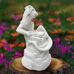 Gothic Dragon Statue Concrete Sculpture Cement Animal Figurine Outdoor Ornament Front Door Decor Dragon Lover Gift Yard Art - thumbnail 3