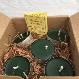 Tea Light Set Of 5 Beeswax Candles. Free Usa Shipping - thumbnail 2