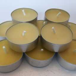 Tea Light Set Of 5 Beeswax Candles. Free Usa Shipping - thumbnail 3