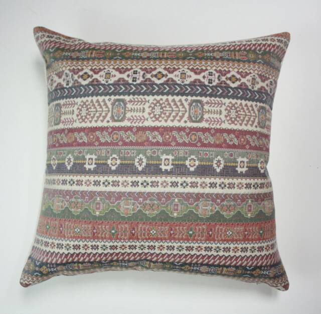 Pink Southwest Pillow Cover, Swavelle Fabric, Brown Pillow, Ethnic Mill Creek - image 1
