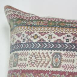 Pink Southwest Pillow Cover, Swavelle Fabric, Brown Pillow, Ethnic Mill Creek - thumbnail 2