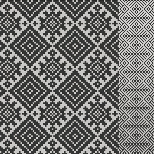 Kilim Rug, Kilim Pattern, Boho Style, Boho Decor, Decorative PVC, Vinyl Mat, Linoleum Rug - Dark Gray- K-410 - image 1