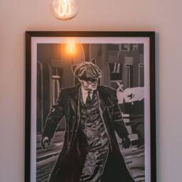 Conduit Box Pendant Light With Concrete E27 Lampholder & Copper Cable - thumbnail 4
