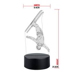 Personalised Skiing Led Night Light Sports Bedroom Decor - thumbnail 1