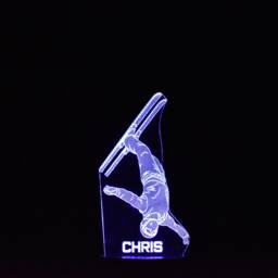 Personalised Skiing Led Night Light Sports Bedroom Decor - thumbnail 4