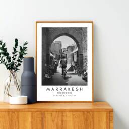 Marrakesh Morocco Travel Print Minimalist Wall Art - thumbnail 2