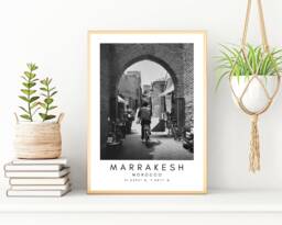 Marrakesh Morocco Travel Print Minimalist Wall Art - thumbnail 1