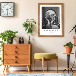 Marrakesh Morocco Travel Print Minimalist Wall Art - thumbnail 3