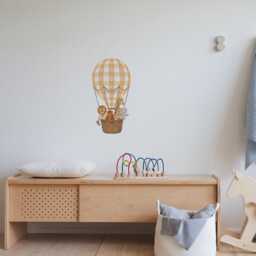 Safari Hot Air Balloon Nursery Wall Sticker - thumbnail 2