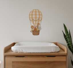 Safari Hot Air Balloon Nursery Wall Sticker - thumbnail 1