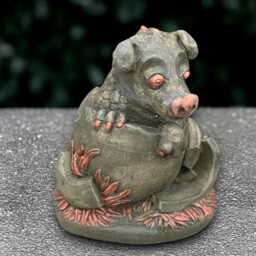 Concrete Dragon Sculpture Stone Figurine Outdoor Animal Decoration Wildlife Ornament Dragon Lover Gift Front Door Statue Yard Art - thumbnail 1