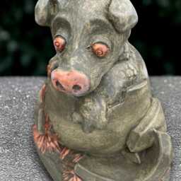 Concrete Dragon Sculpture Stone Figurine Outdoor Animal Decoration Wildlife Ornament Dragon Lover Gift Front Door Statue Yard Art - thumbnail 2
