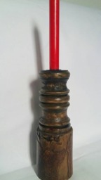 Candelabro, Candlestick, Candlestick For One Candle, A Candlestick Made Of Wood, Wooden Candlestick, Candleholder, Round Candle Holder - thumbnail 3