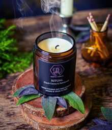 Cocoa, Violet & Patchouli Candle - Ritual Gothic Soy Wax