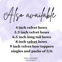 Navy Velvet Christmas Tree Bows, Bows For Tree, Decorations, Set Of 6 Navy 5.5 Inch - thumbnail 2