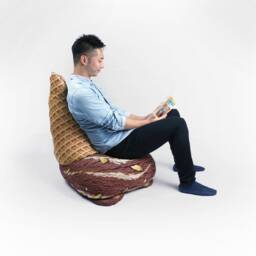 Fallen Ice Cream Beanbag - Phone Number Must Be Included For Purchase - thumbnail 3