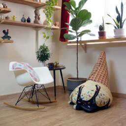 Fallen Ice Cream Beanbag - Phone Number Must Be Included For Purchase - thumbnail 4