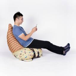 Fallen Ice Cream Beanbag - Phone Number Must Be Included For Purchase - thumbnail 2