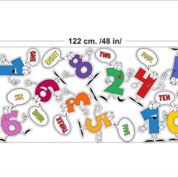 Colorful Number Wall Decals, Educational Math Stickers For Kids - thumbnail 2