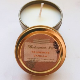 Tangerine Vanilla Coconut Wax Candle - Travel/Sample - thumbnail 2